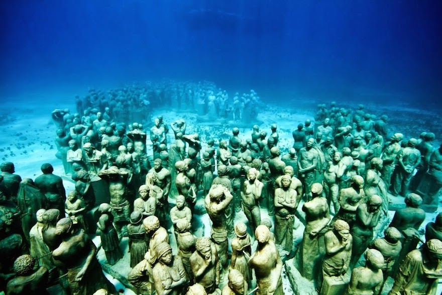 Museo Bajo el agua en Cancun