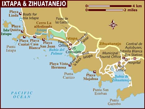 mapa ixtapa zihuatanejo