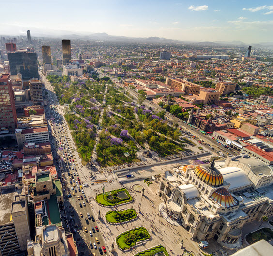 Vista Ciudad de Mexico desde Torre Latinoamericana